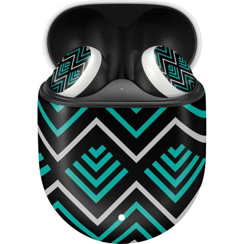 Techno Chevron Google Pixel Buds Skin